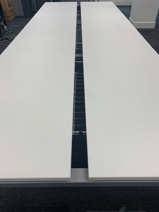 Second hand 4 Pod Desk 120cm x 60cm White