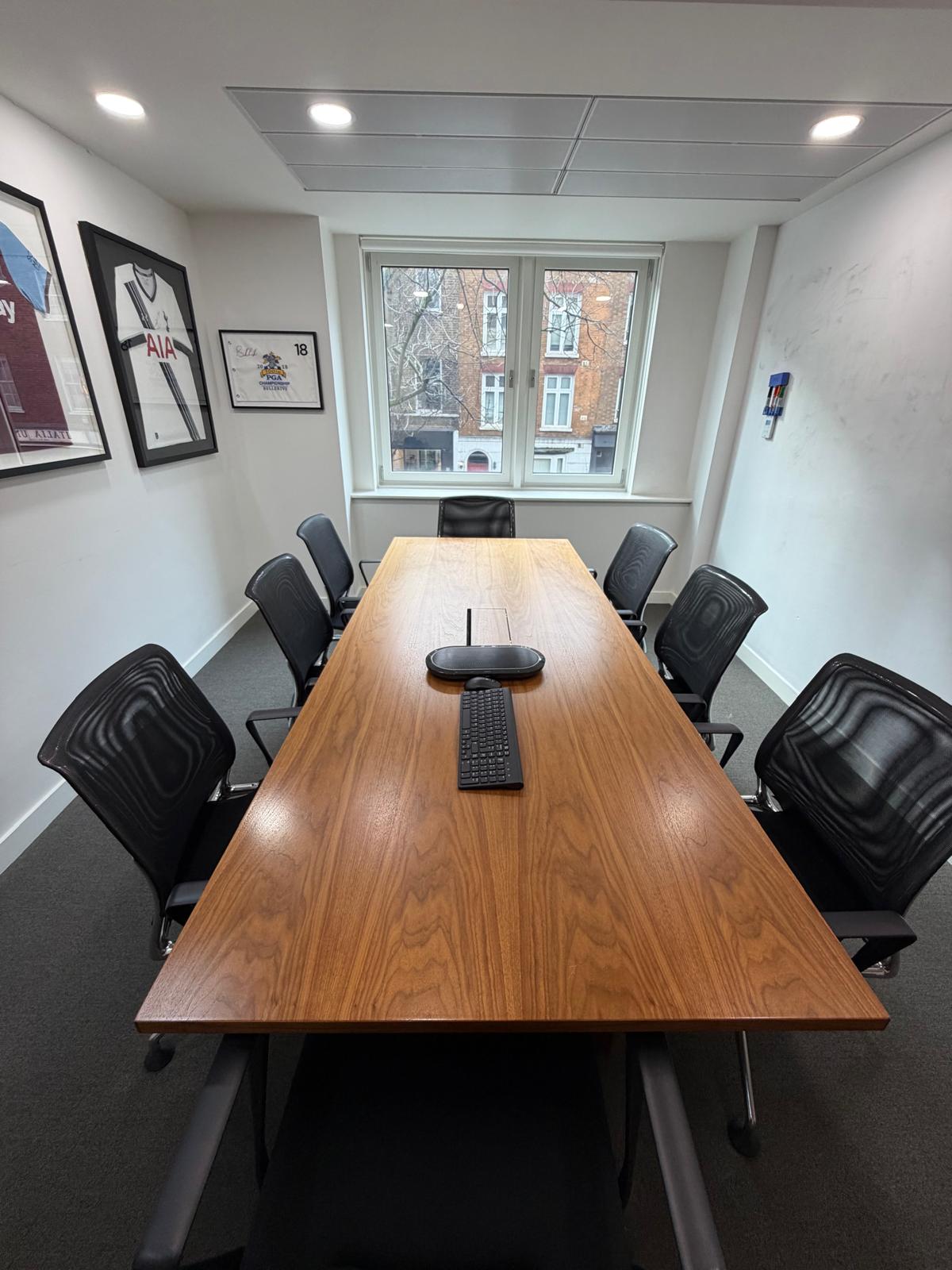 Used boardroom office conference meeting Wood finish table desk 250cm x 120cm