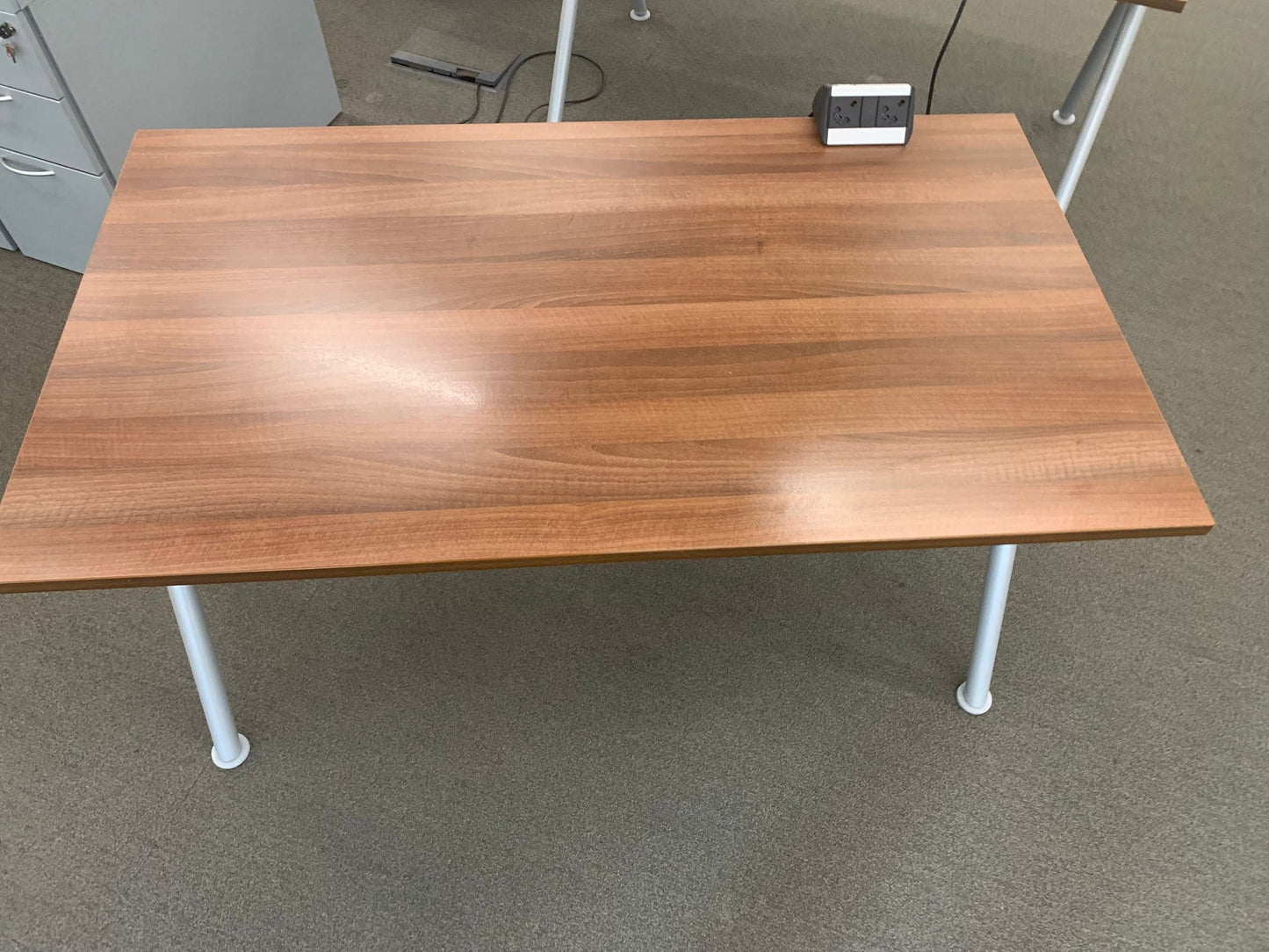 Used  Desk Walnut Rectangle 140cm x 80cm