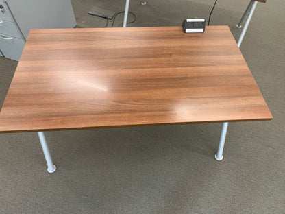 Used  Desk Walnut Rectangle 140cm x 80cm