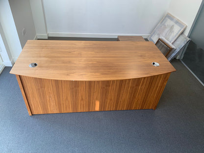 Used Wood finish executive desk single freestanding 180cm x 90cm and drawers
