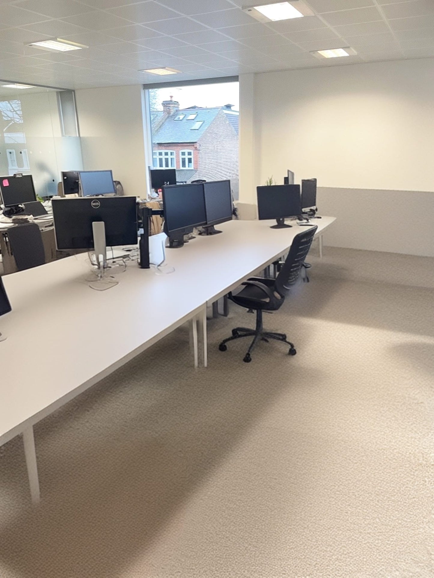 Secondhand Ikea Linnmon desks Grey chrome legs 160cm x 80cm
