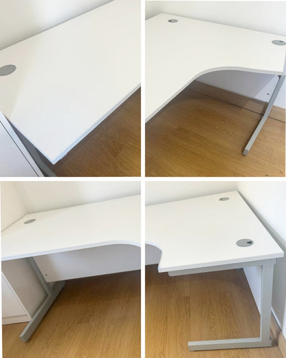 Used L shape desk White 180cm x 120cm