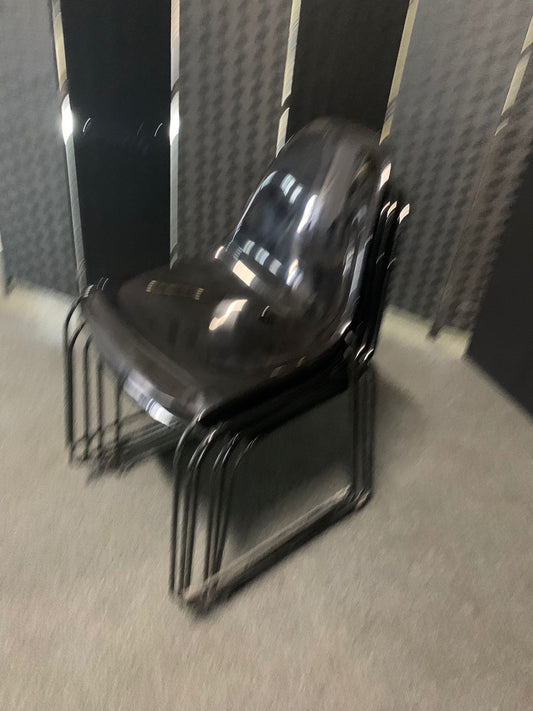 Used second hand Pedrali Day Dream 401 chair with sled base - Black £89 each