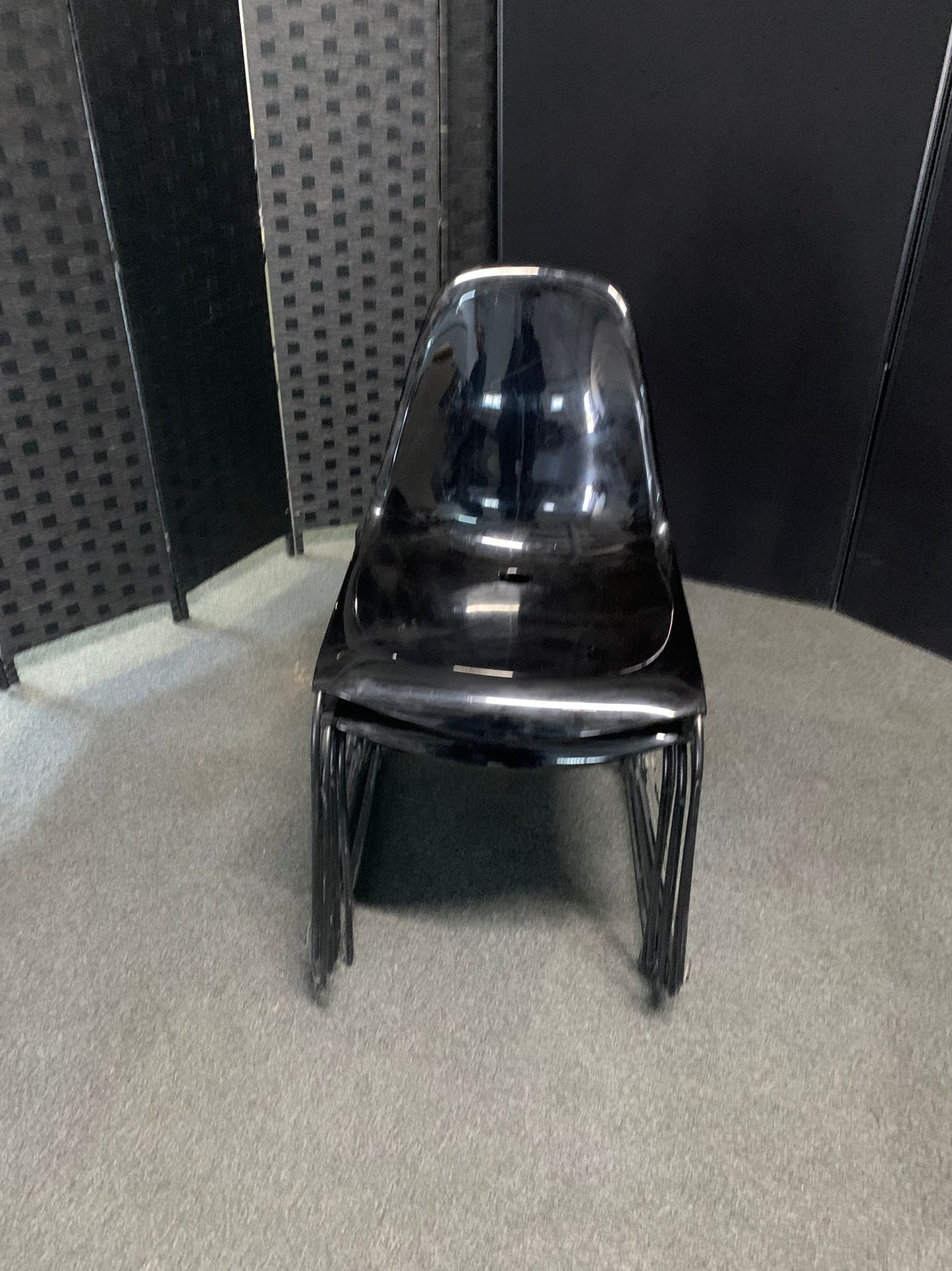 Used second hand Pedrali Day Dream 401 chair with sled base - Black £89 each