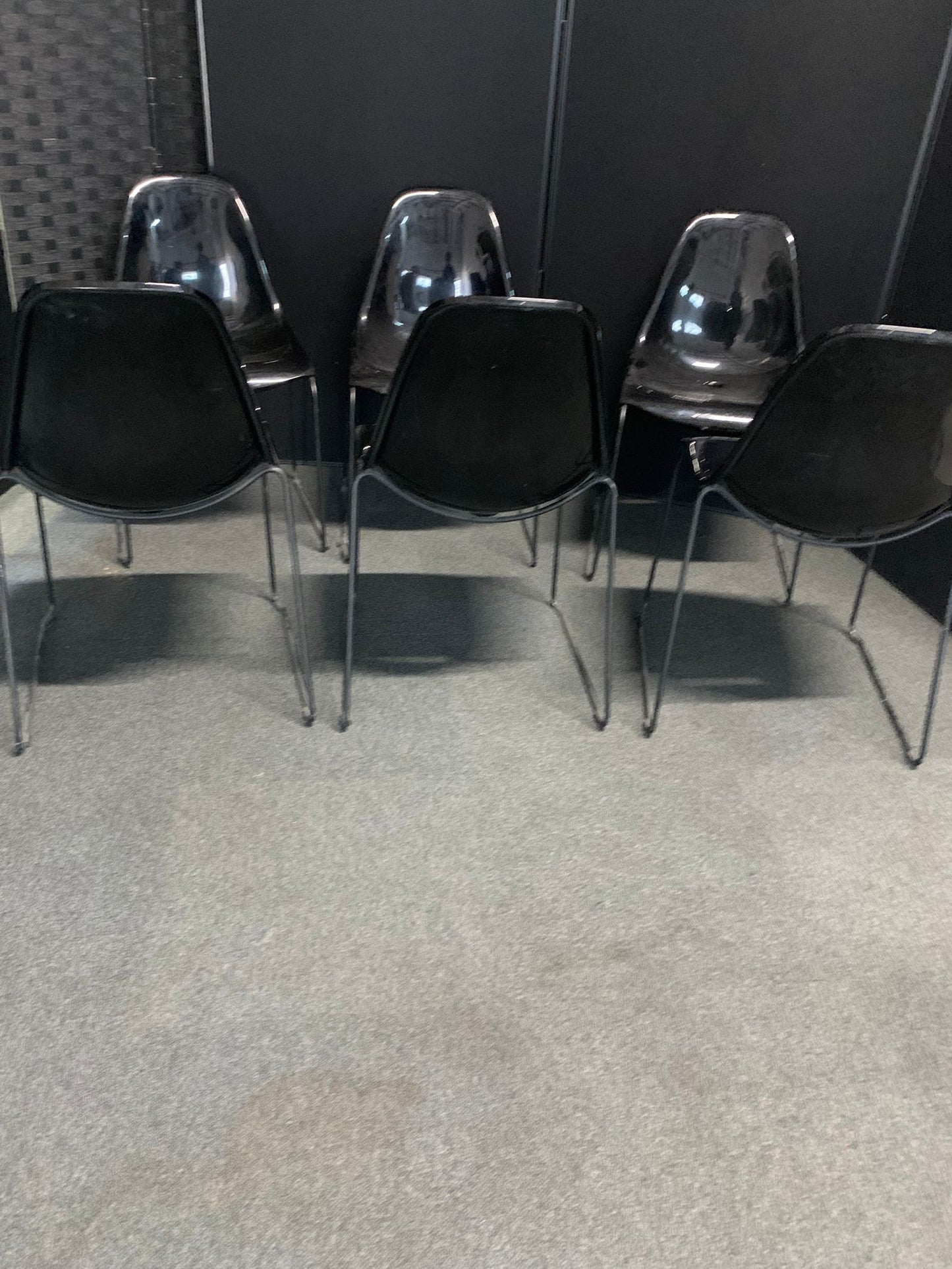 Used second hand Pedrali Day Dream 401 chair with sled base - Black £89 each