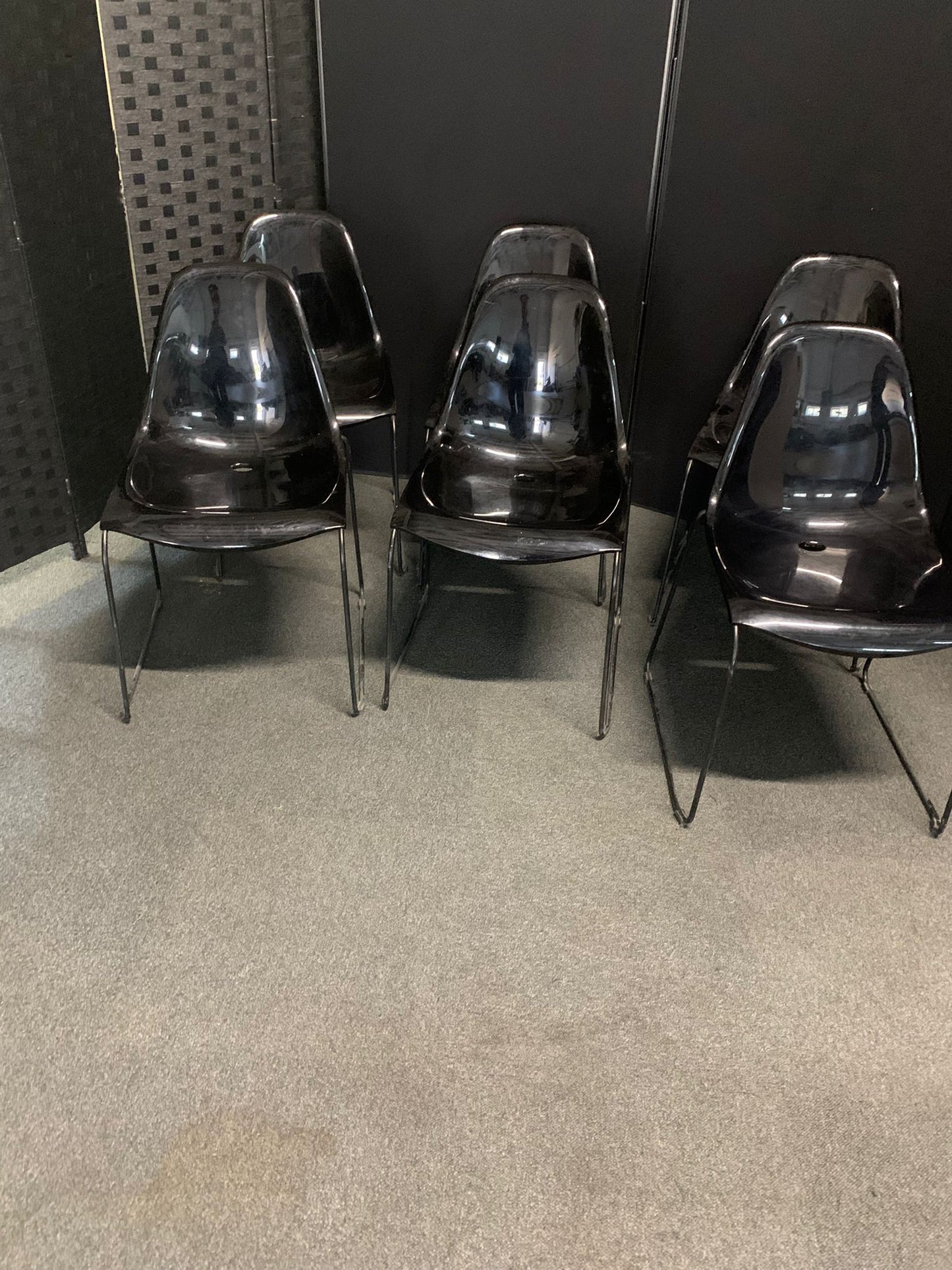 Used second hand Pedrali Day Dream 401 chair with sled base - Black £89 each