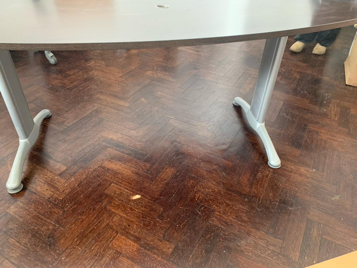 Pre-owned Boardroom table walnut x1 - 220cm x 110cm