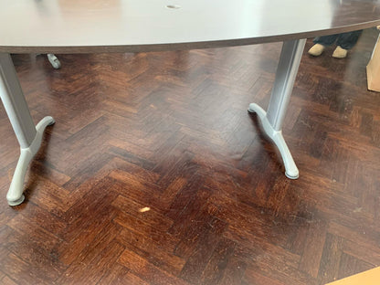 Pre-owned Boardroom table walnut x1 - 220cm x 110cm