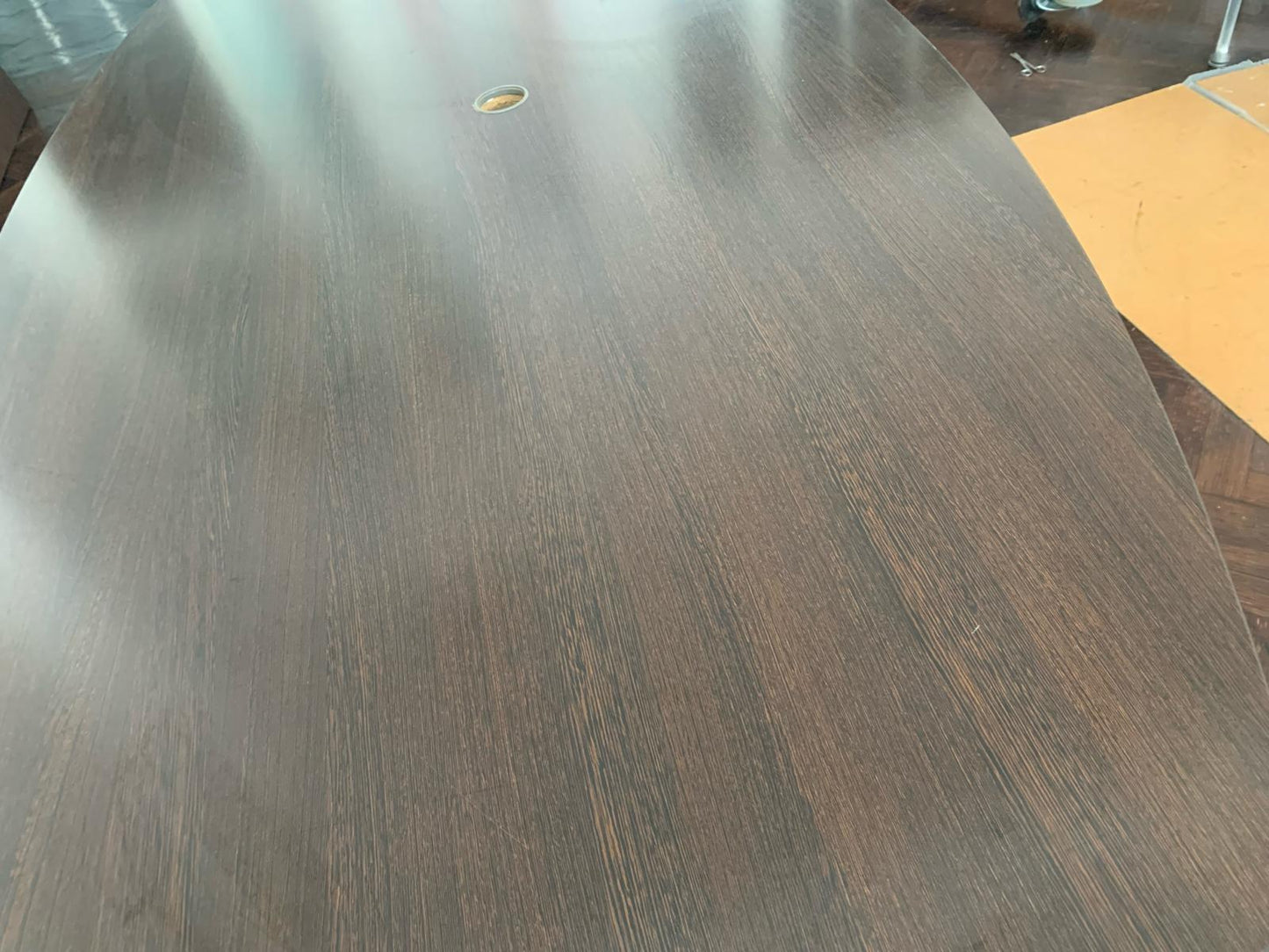 Pre-owned Boardroom table walnut x1 - 220cm x 110cm