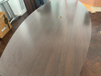 Pre-owned Boardroom table walnut x1 - 220cm x 110cm