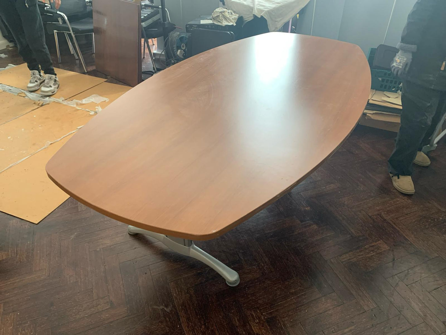 Used Boardroom table Light brown - 220cm x 110cm