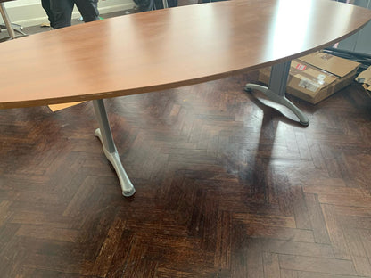Used Boardroom table Light brown - 220cm x 110cm
