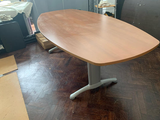 Used Boardroom table Light brown - 220cm x 110cm