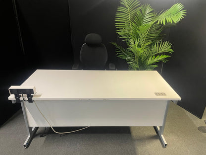 Used Desk Rectangle single cantelever leg office 160cm x 80cm