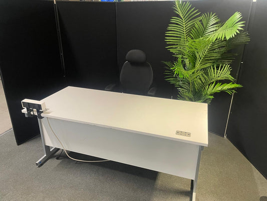 Used Desk Rectangle single cantelever leg office 160cm x 80cm