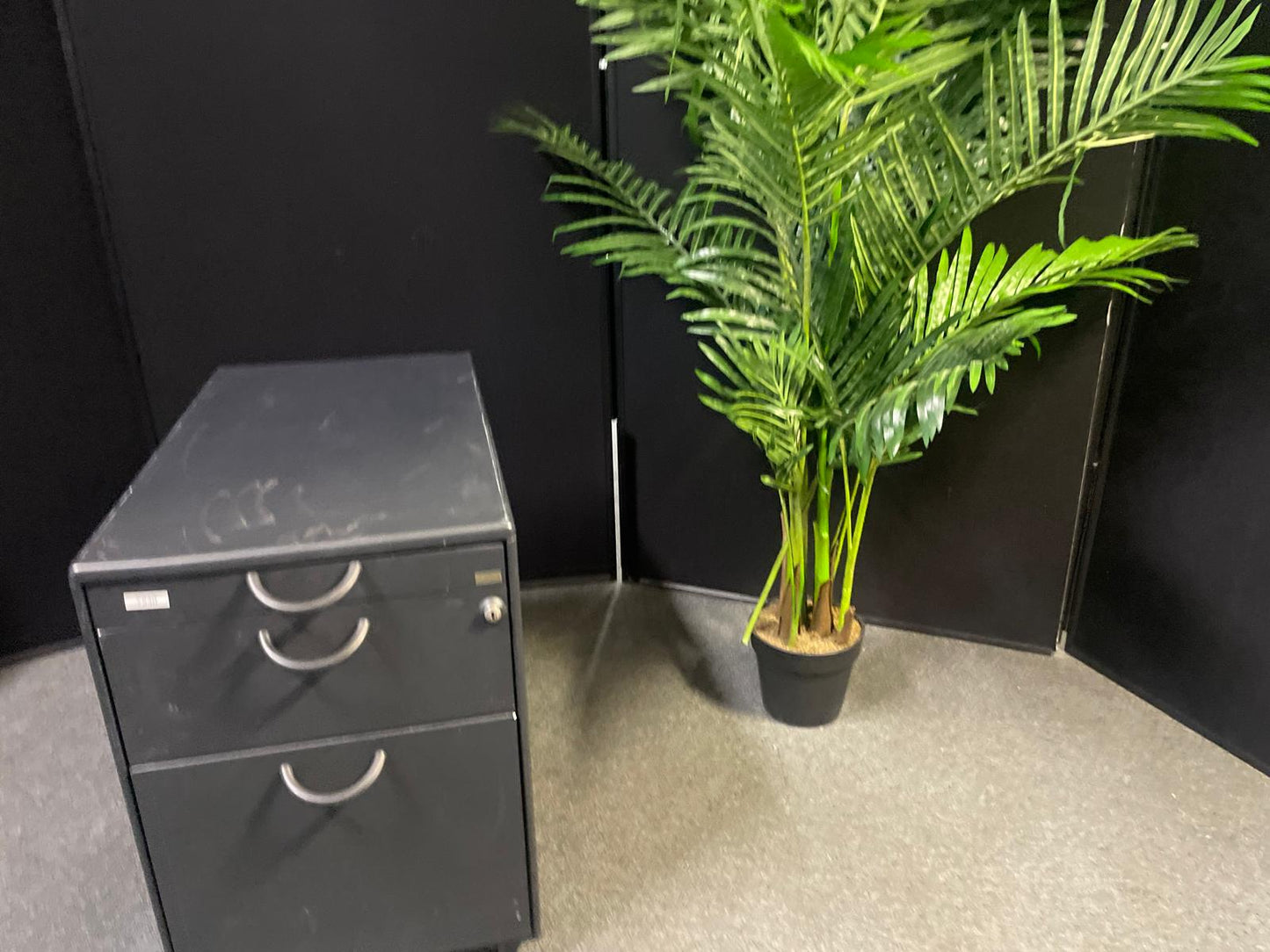 Used Grey deep drawer under desk drawer pedestal storage office £69 each