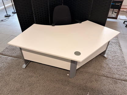 Pre-owned Desk single arc boomerang white 206cm x 80cm