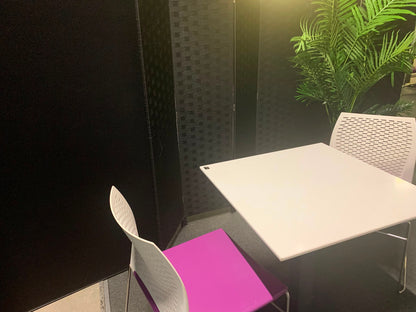 Used Breakout table White canteen meeting office table 70cm x 70cm