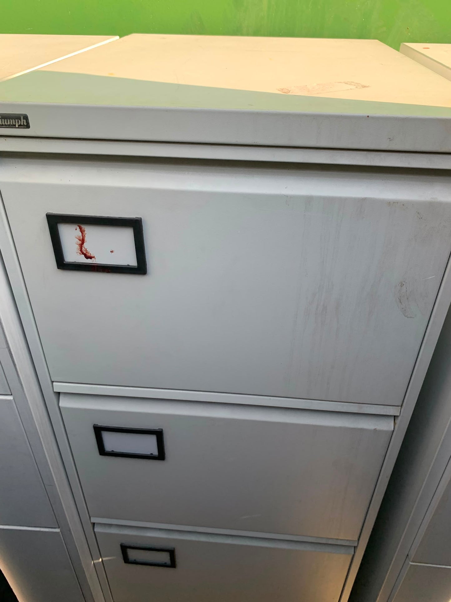 Pre-owned Filing Cabinets Silverline Grey Office 4 drawer H 132cm D 62cm W 46cm