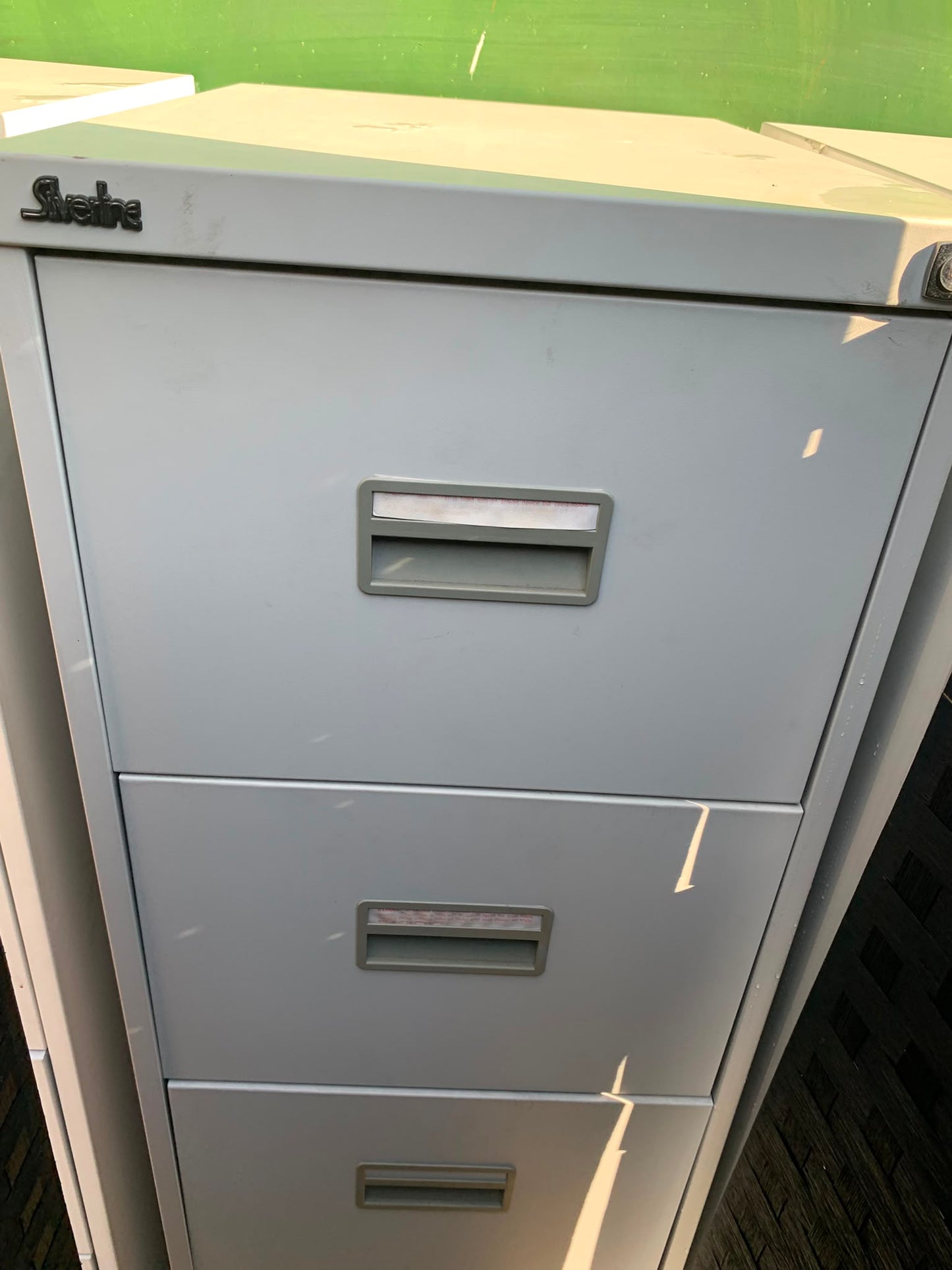 Pre-owned Filing Cabinets Silverline Grey Office 4 drawer H 132cm D 62cm W 46cm
