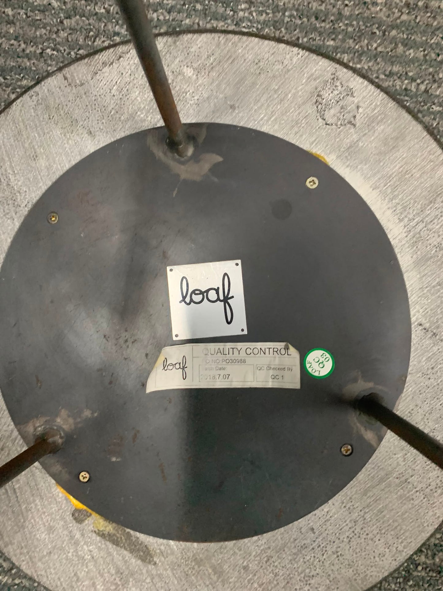 Secondhand Loaf industrial style accent end table