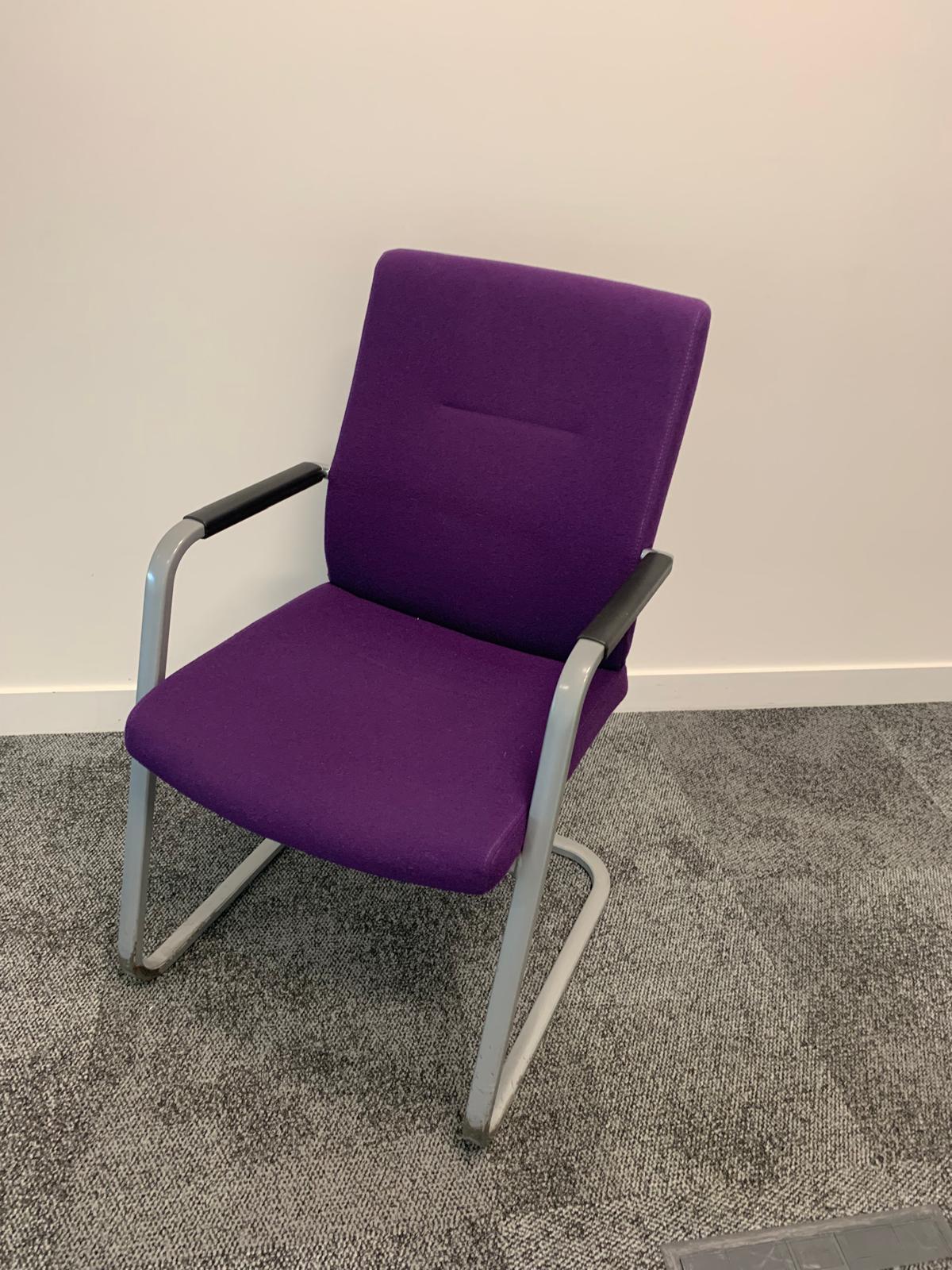 Used Connections Chair meeting  office reception purple