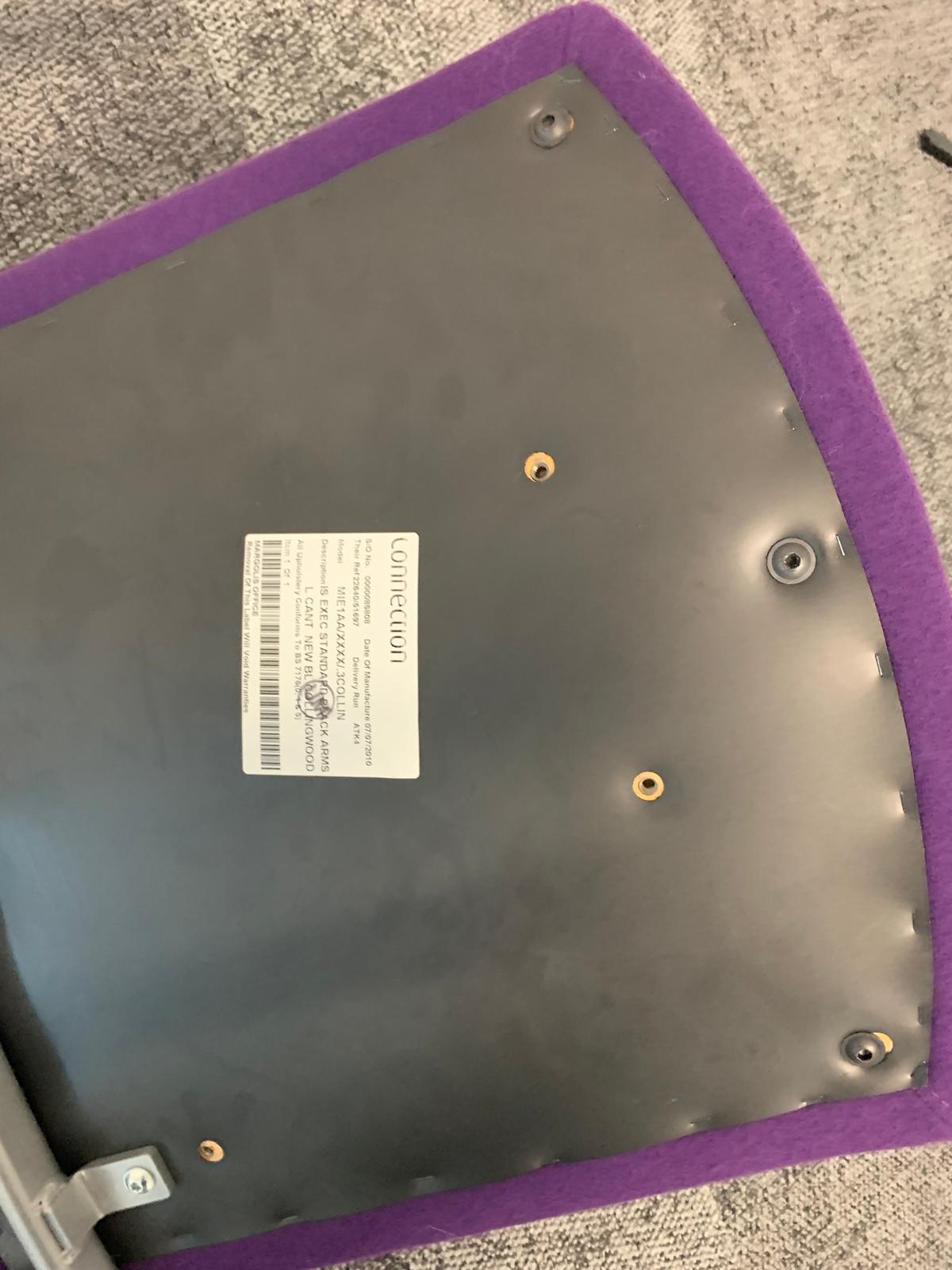 Used Connections Chair meeting  office reception purple