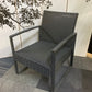 Grey Rattan Patio Two Chair Set