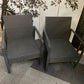 Grey Rattan Patio Two Chair Set