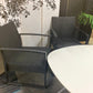 Grey Rattan Patio Two Chair Set