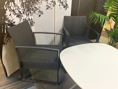 Grey Rattan Patio Two Chair Set Outsunny Garden chairs. £30 each