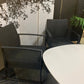 Grey Rattan Patio Two Chair Set
