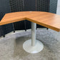 Modern wood finish breakout table 120cm diameter