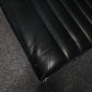 Black leatherette Swivel Meeting Chair- Ribbed Auto-Return Swivel Chair