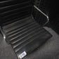 Black leatherette Swivel Meeting Chair- Ribbed Auto-Return Swivel Chair