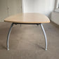 Used Office Meeting table 6 seater maple finish conference, 160cm x 100cm