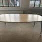 Used Office Meeting table 6 seater maple finish conference, 160cm x 100cm