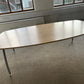 Used Office Meeting table 6 seater maple finish conference, 160cm x 100cm