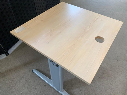 Brown Small Office Table Desk, 80cm x 80cm