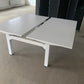 White 2 seater office electric sit stand desk, height adjustable, 2 pod Table