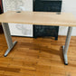 Brown Small Office Desk, Small Computer Workstation 1200mm table with cable ports