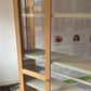 Glass Cabinet Display Case, Wood finish Tall Bookshelf H=210cm W=76cm D=29cm, 27cm