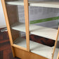 Glass Cabinet Display Case, Wood finish Tall Bookshelf H=210cm W=76cm D=29cm, 27cm