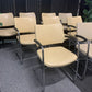 Used Meeting Boardroom Office Chair Cream Leather Boss Design