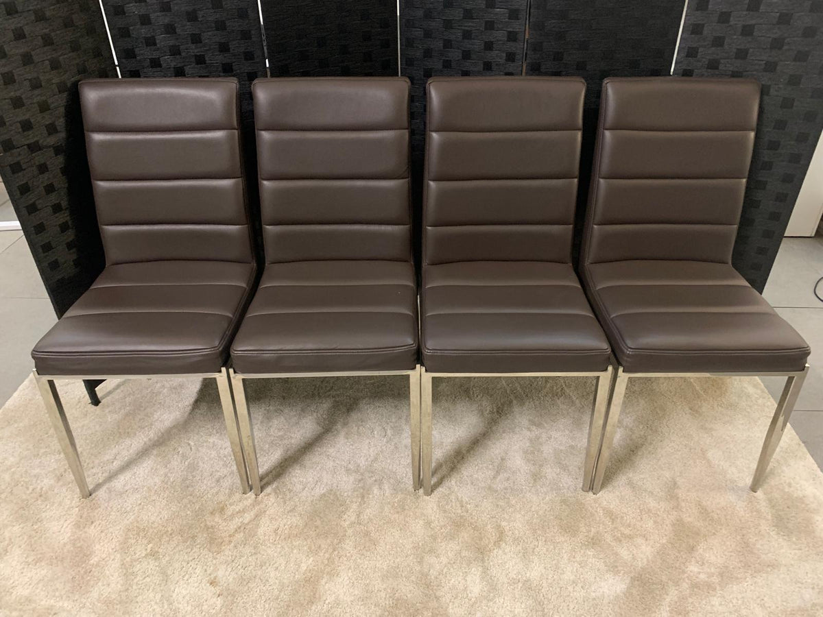 Pre-Owned Faux Leather Dining Chairs (Set of 4)