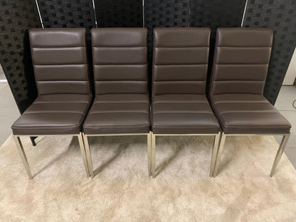 Pre-Owned Faux Leather Dining Chairs (Set of 4)