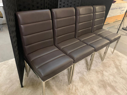 Pre-Owned Faux Leather Dining Chairs (Set of 4)