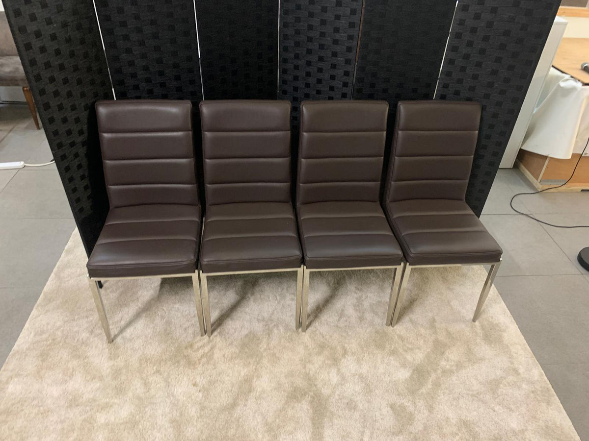 Pre-Owned Faux Leather Dining Chairs (Set of 4)