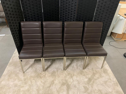 Pre-Owned Faux Leather Dining Chairs (Set of 4)